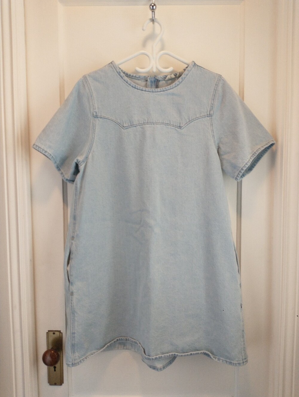 Levi's Light Blue Women Denim Dress Top - Casual Short Sleeve